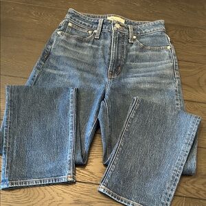 Madewell Ladies Jeans Curvy Perfect Vintage Straight Size 25